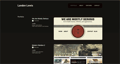Desktop Screenshot of landonlewis.com